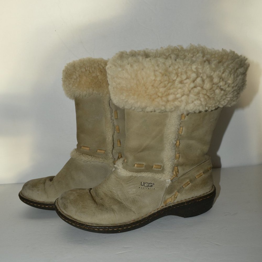 UGG Tan Women's Elijo Suede Boots Size 7